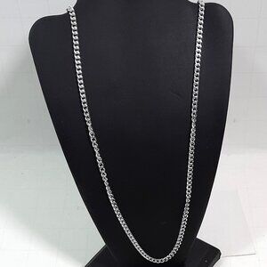 VTG Sarah Coventry Signed Silver Tone Chain Necklace Medium length 24"